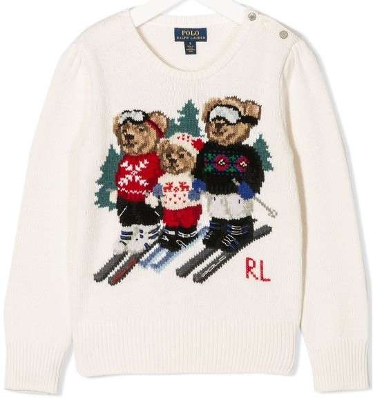 Ralph Lauren Knitted sweaters RL Ralph solid color round neck embroidered logo knitted cardigan long sleeve